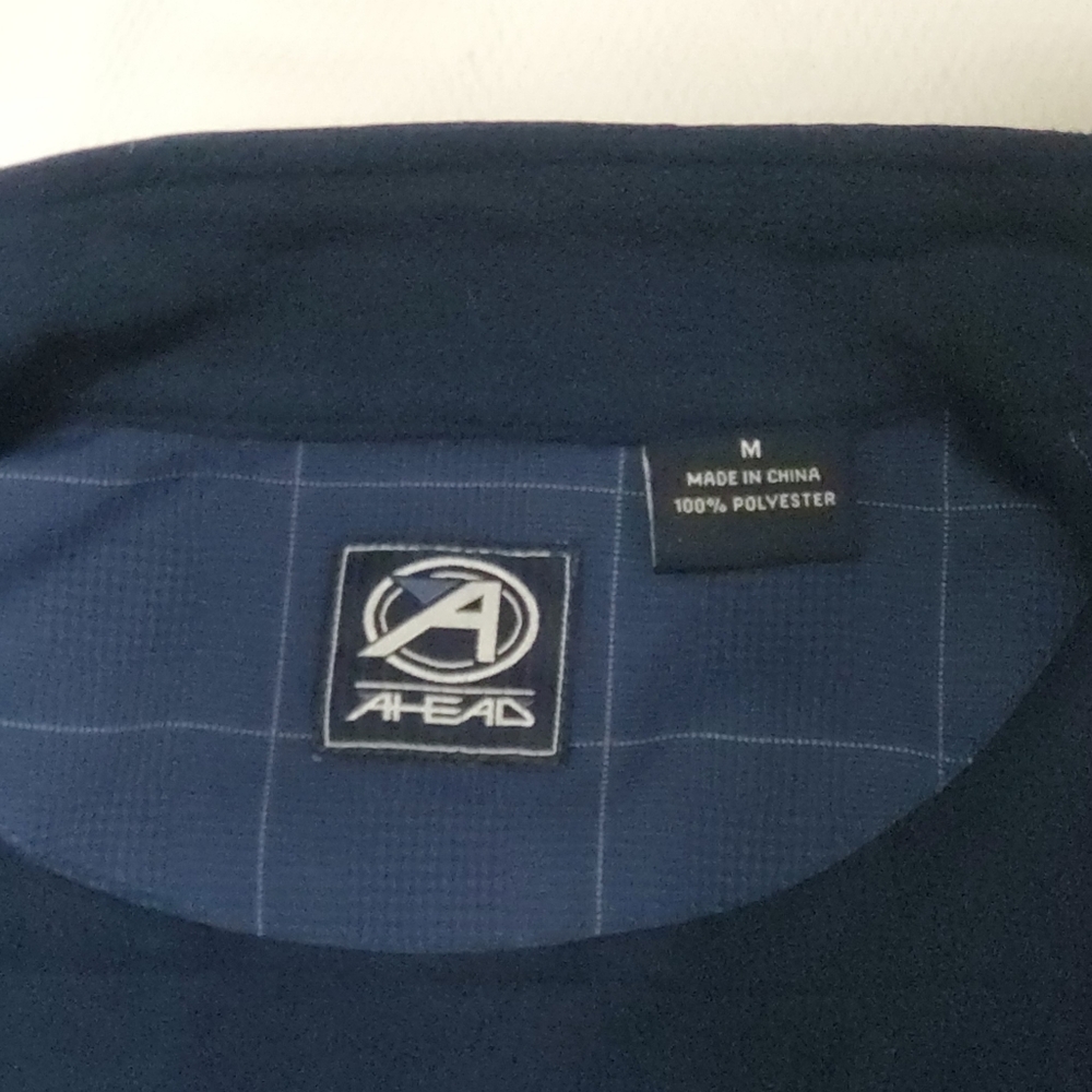 Ahead PGA Carolinas Front Zip Golf Vest Blue Medium - Picture 8 of 11